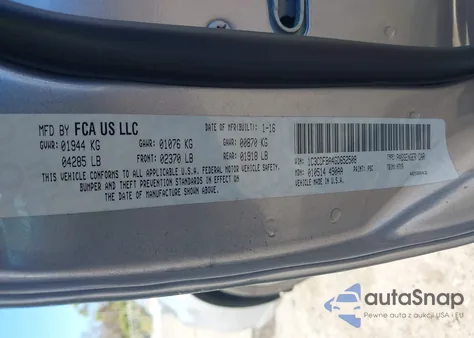 2016 Dodge Dart Sxt z USA, uszkodzony, nr VIN 1C3CDFBA4GD652508